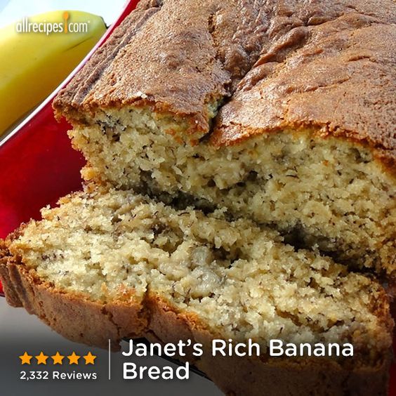 Janet’s Rich Banana Bread 1