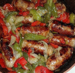 Easy Sausage, Peppers and Onions 1