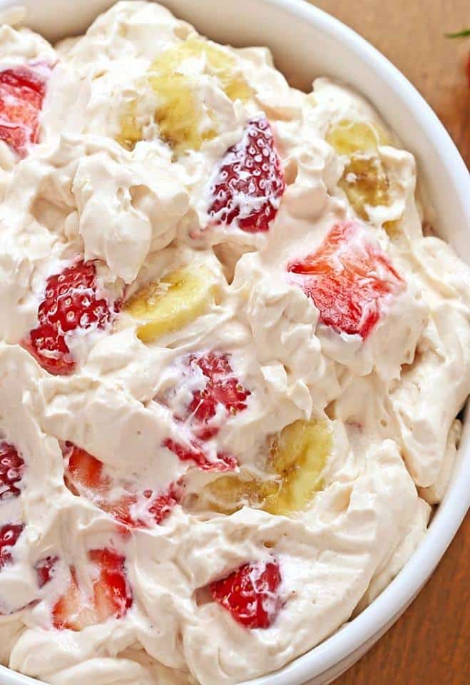 Strawberry-Banana Cheesecake Salad 7