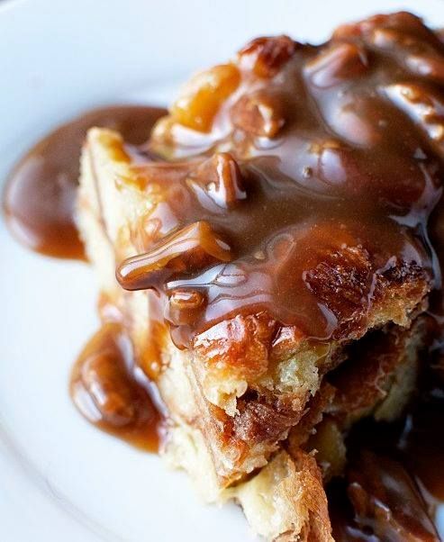 Bread Pudding with Toffee Sauce