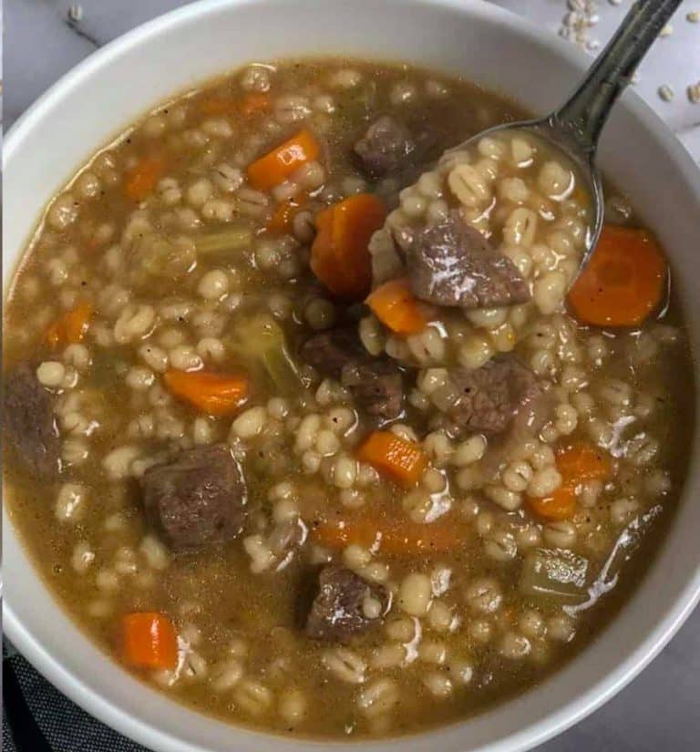 BEST EVER BEEF AND BARLEY SOUP!!