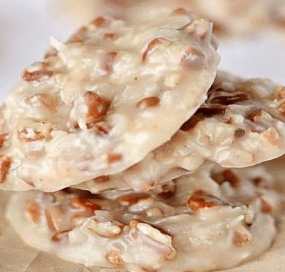 No Bake – Pecan Coconut Praline Cookies