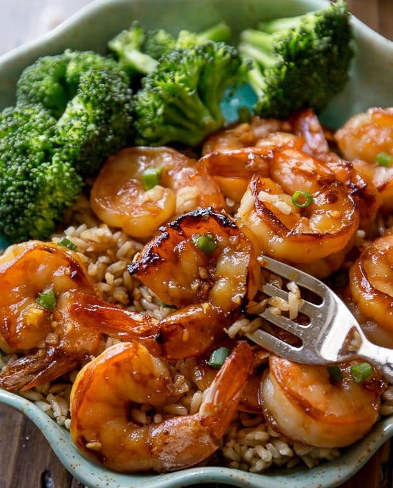 Quick & Healthy Dinner: 20 Minute Honey Garlic Shrimp