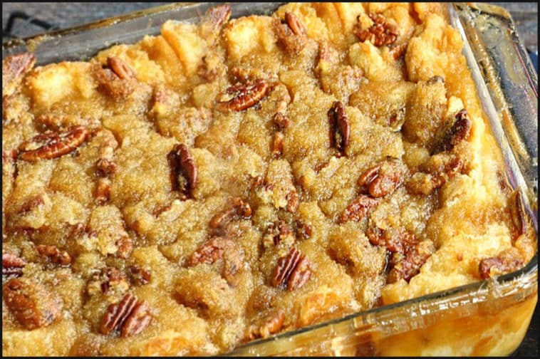 PECAN PIE BREAD PUDDING WITHOUT THE CRUST!