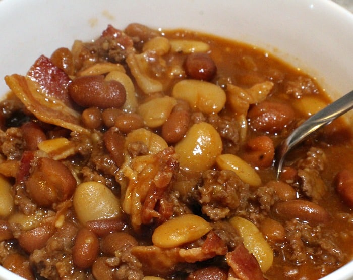 Crock Pot Loaded Baked Beans Recipe