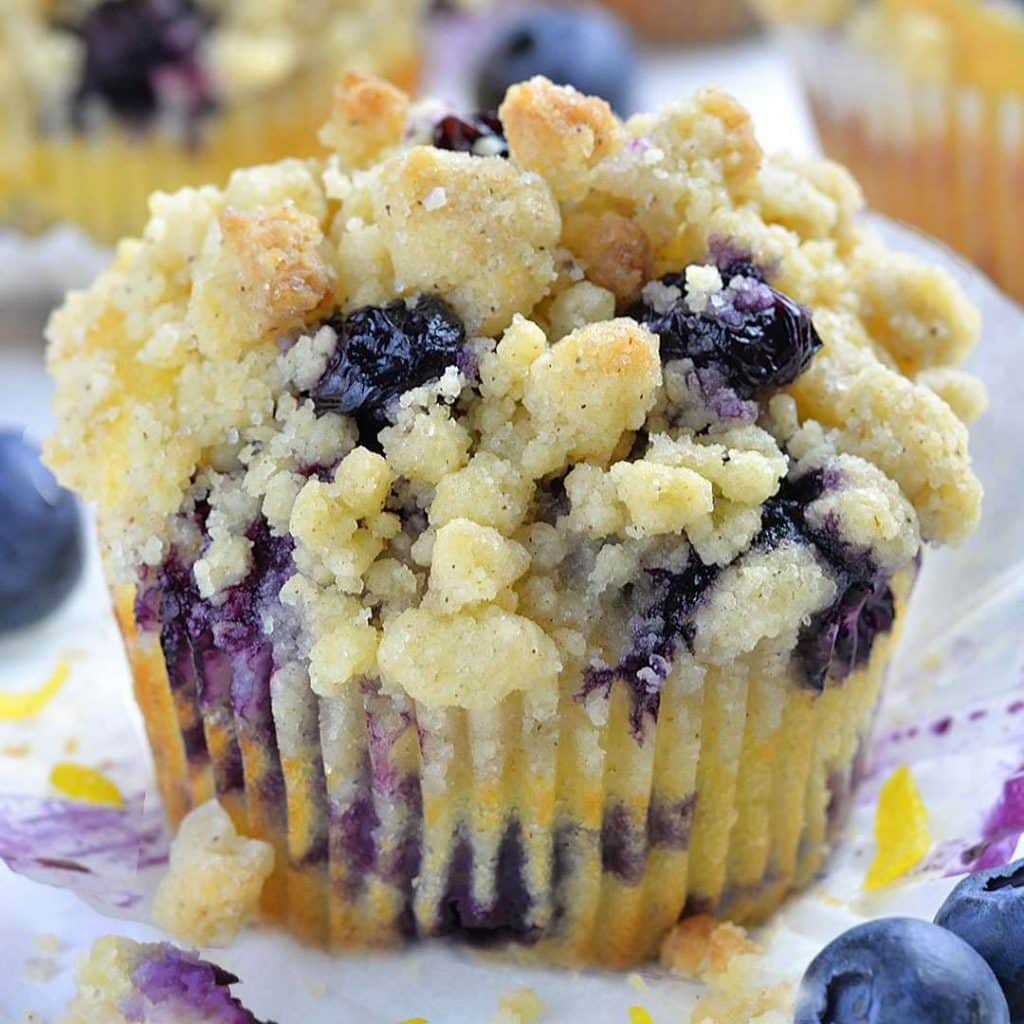 Blueberry Cobbler Muffins