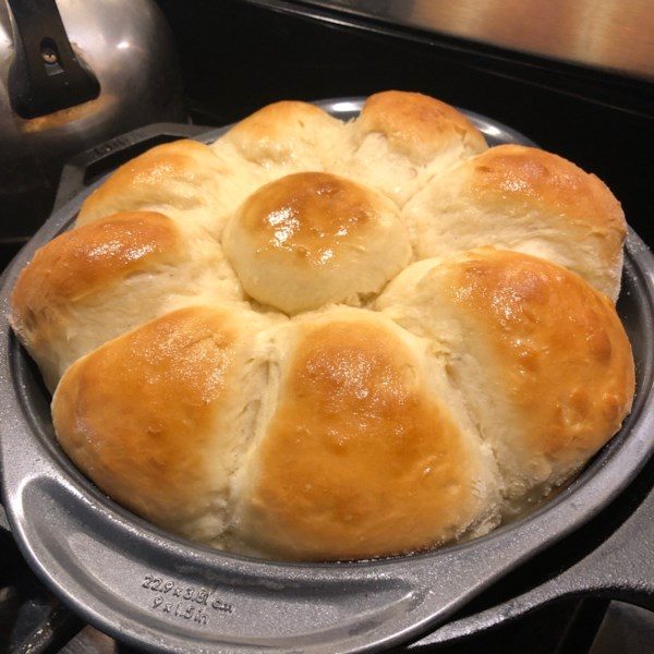 They never fail to make huge, tall, soft, fluffy and buttery rolls!