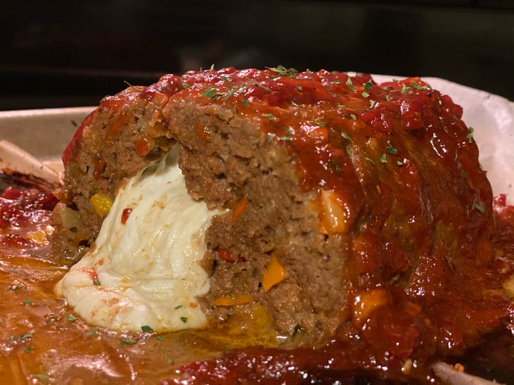 CHEESE STUFFED MEATLOAF
