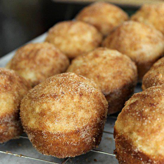 DONUT MUFFINS! – Mini muffins that taste like donuts!