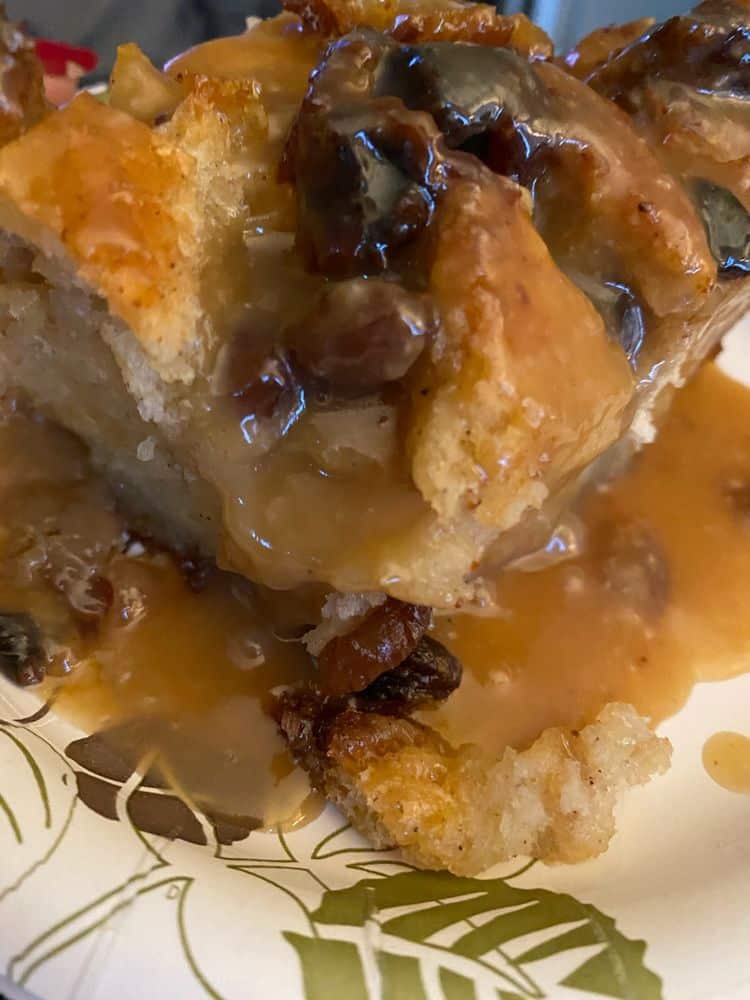 HOMESTYLE CARAMEL BREAD PUDDING