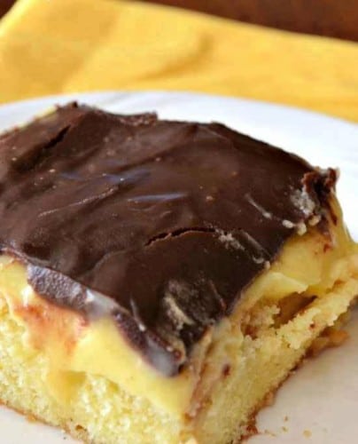 Yummy Boston Cream Poke Cake Mix Recipe