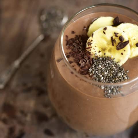 CHOCOLATE PEANUT BUTTER BANANA SMOOTHIE