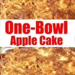 One-Bowl Apple Cake #Sugar #Applecake #Baking #Cake #Cake #recipes #tasty #easyrecipes