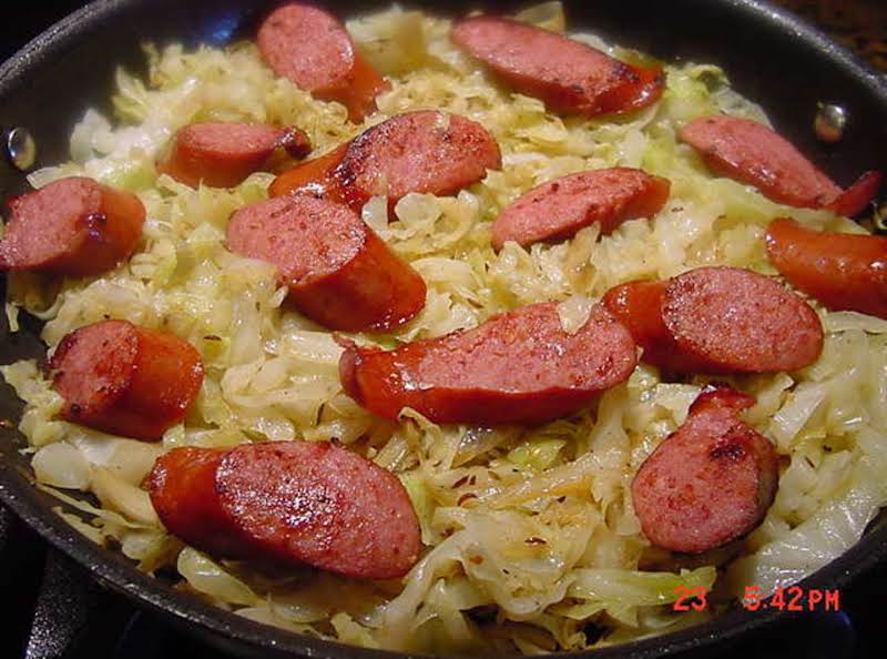 BONNIE’S CABBAGE AND SAUSAGES