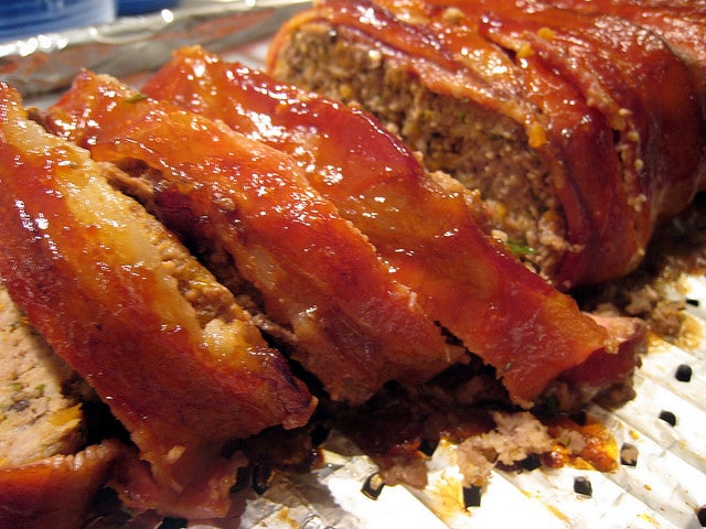 Apple Wood Smoked Bacon Wrapped Meatloaf
