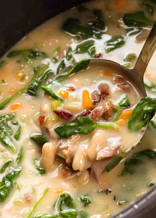 Slow Cooker Ham Bone Soup with 1