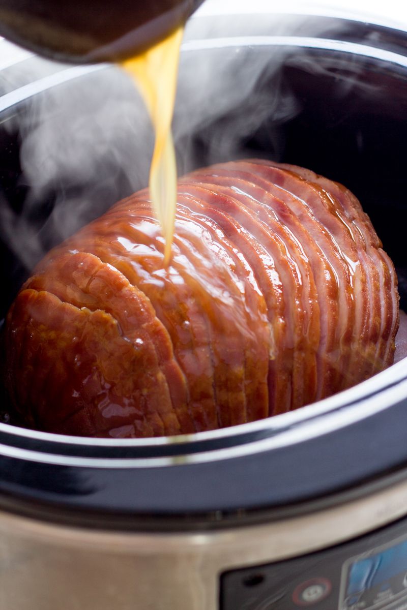 Slow Cooker Honey-Glazed Ham