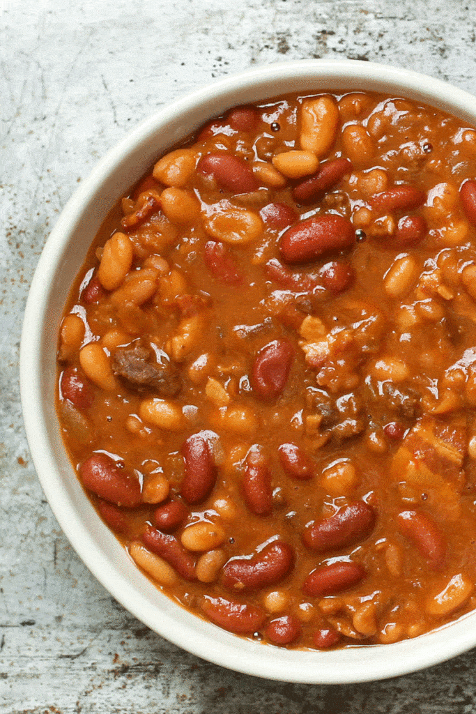The BEST Slow Cooker Baked Beans