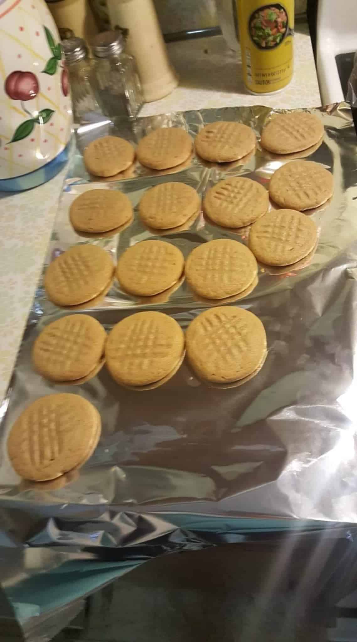 3 ingredient Peanut Butter cookies