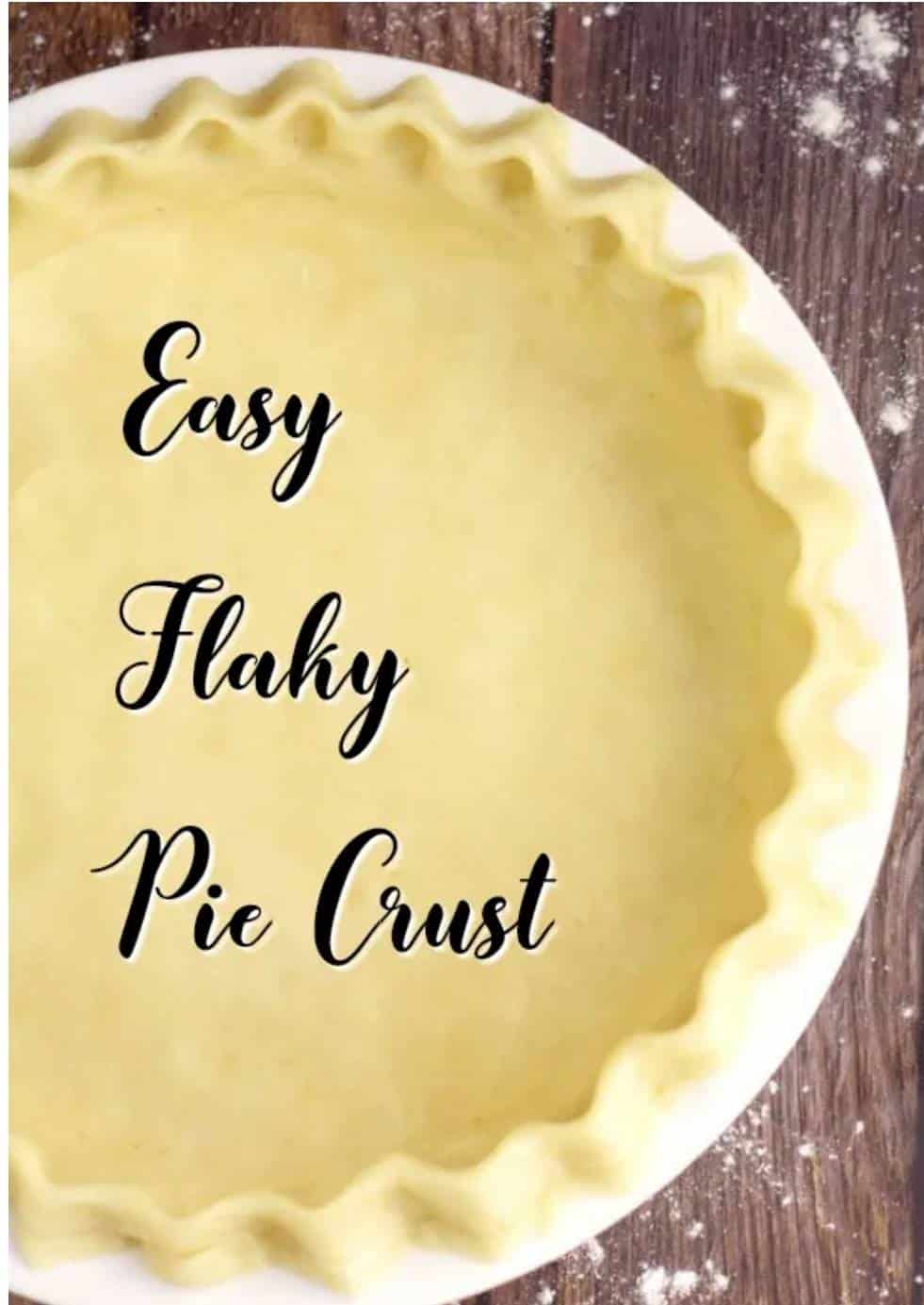 Homemade Buttery Flaky Pie Crust Recipe