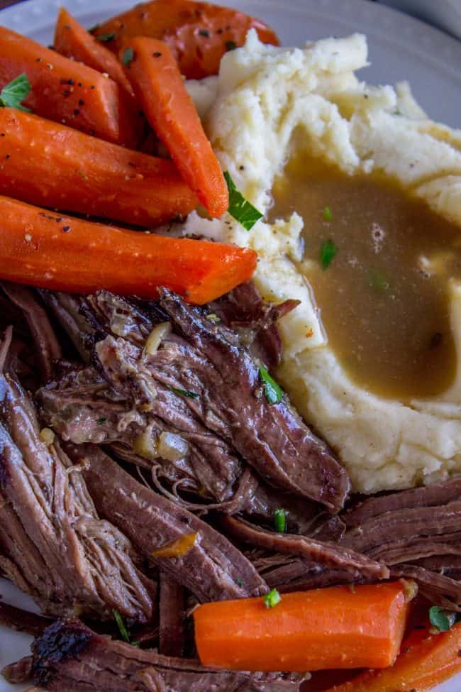 The Easiest Fall-Apart Pot Roast in Crock Pot (Slow Cooker)