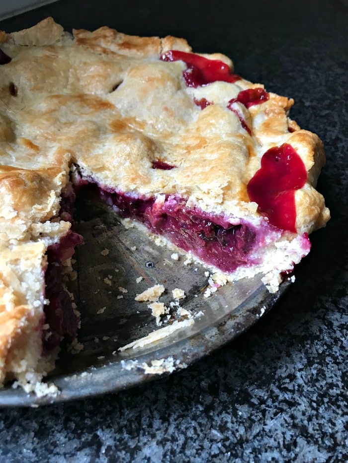 The Best Rhubarb Berry Pie Recipe on the Planet