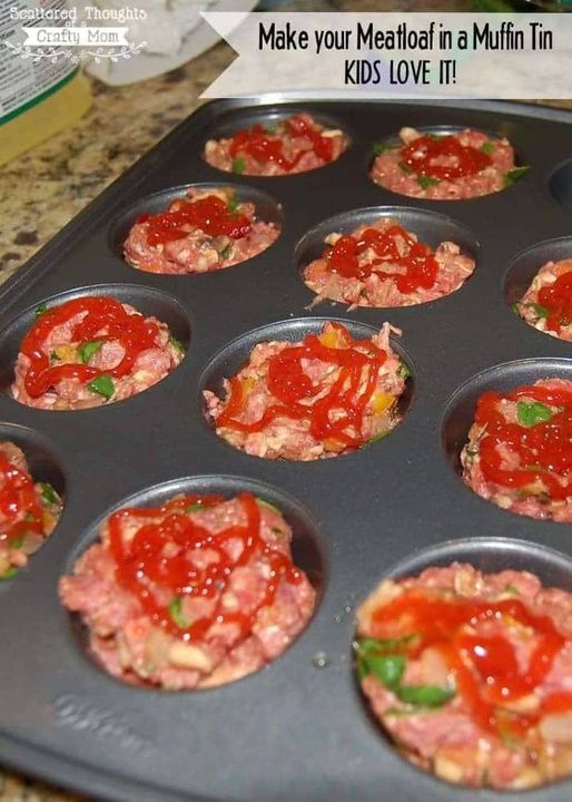 Make Meatloaf in a Muffin Pan – it cooks in 15 minutes!￼