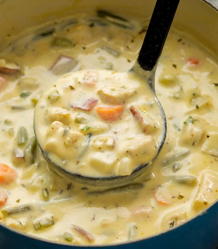 Creamy Chicken Stew (Stove Top, Crock Pot, or Instant Pot!)