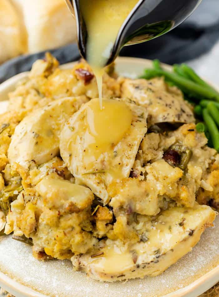 Crock Pot Chicken and Stuffing (Also Instant Pot Friendly!) 1