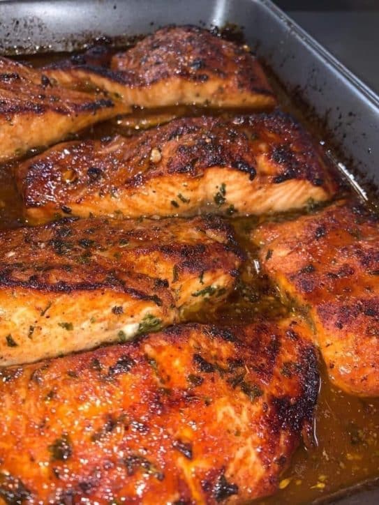 Cajun Honey Butter Salmon - the kind of cook recipe