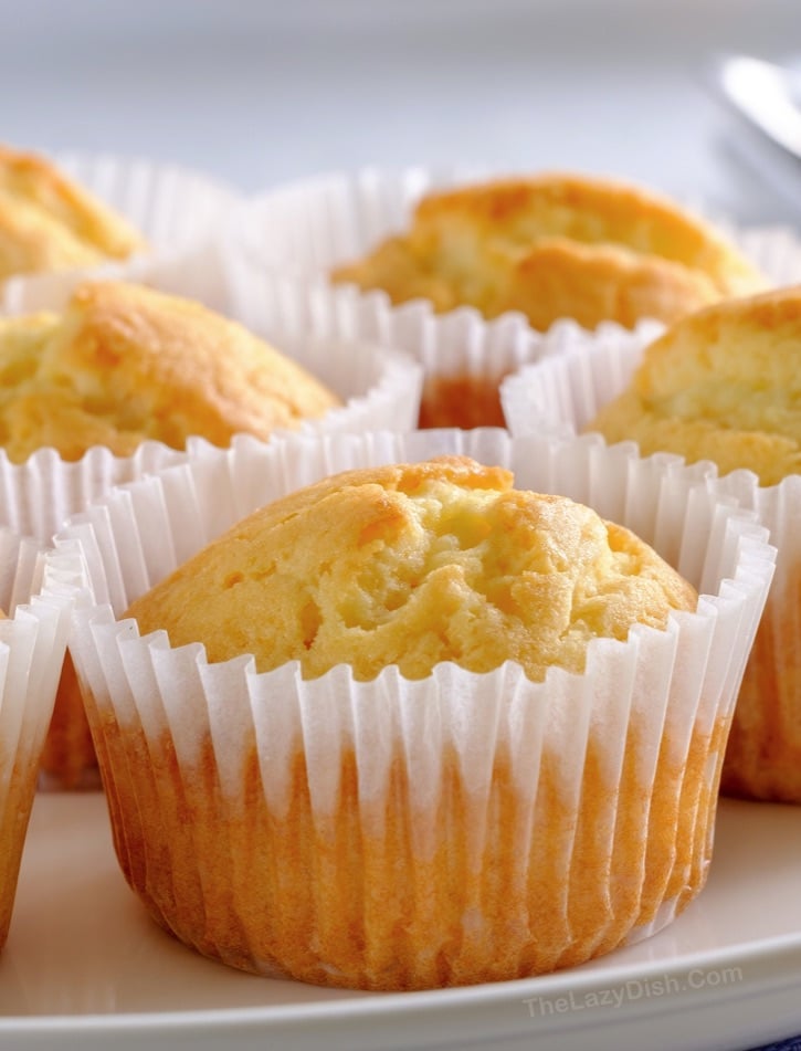 Sweet Cake Mix Lemon Muffins