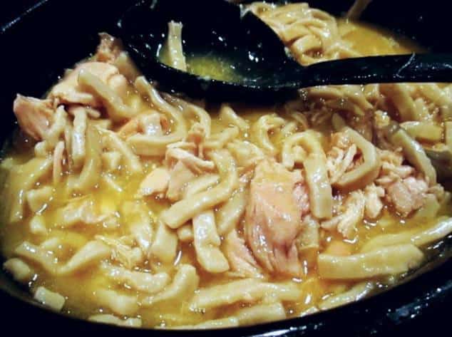 Comforting Chicken & Noodles ~ Crock Pot