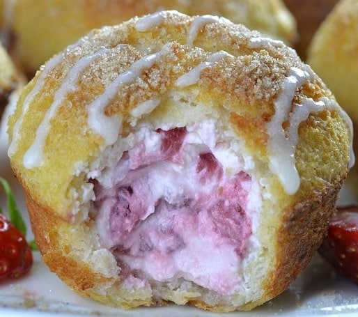 Strawberry French Toast Muffins￼