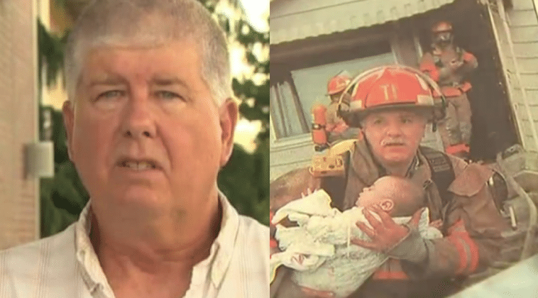 Firefighter saves baby and is in tears when he receives a letter after 17 years￼￼￼