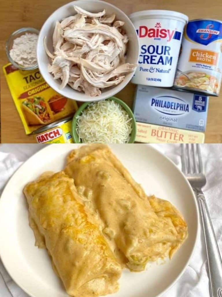 Easy Creamy White Chicken Enchiladas