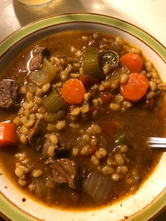 BEEF BARLEY SOUP - the kind of cook recipe