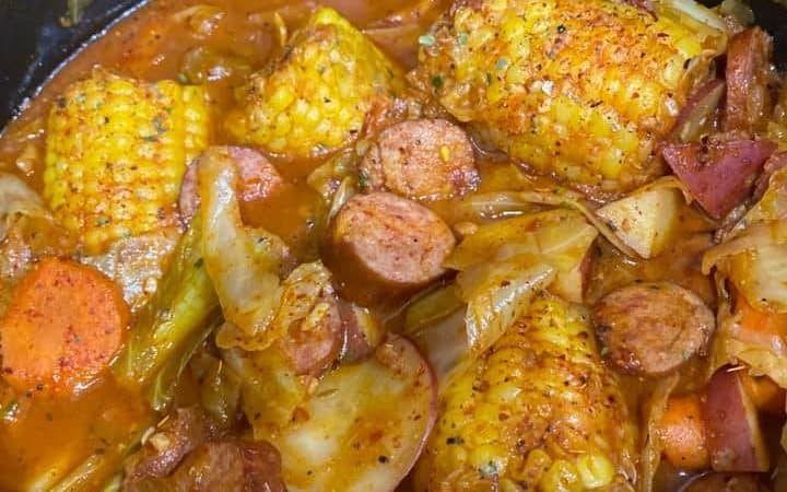Cabbage Soup with Smoked Sausage