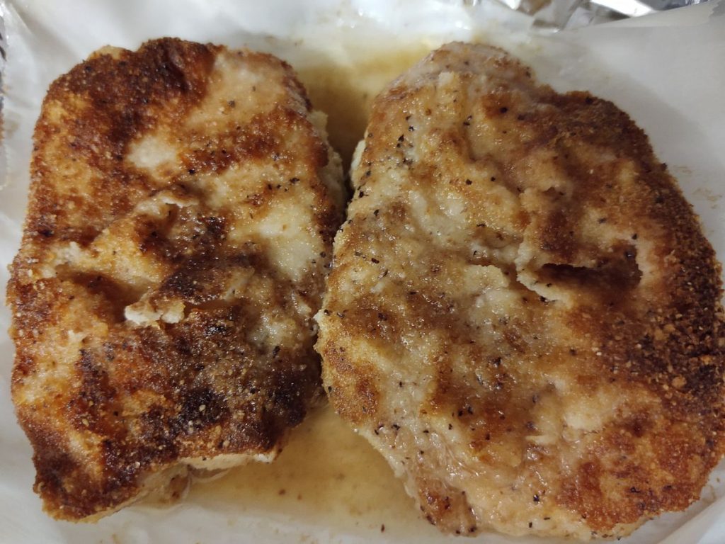 CRISPY BREADED PORK CHOPS (BAKED)