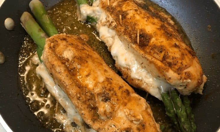 Asparagus Stuffed and Chicken Breast