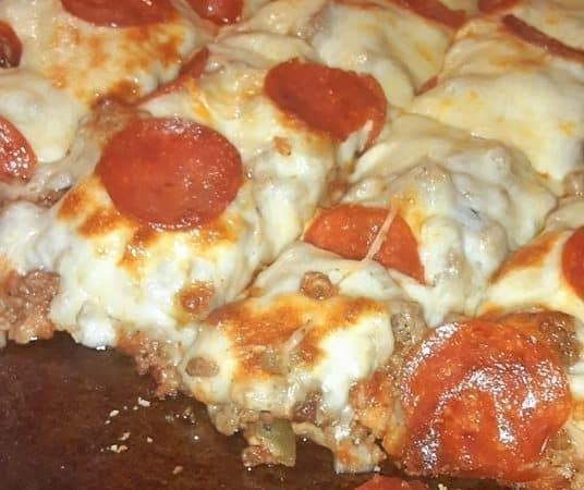Homemade Sausage and Pepperoni pizza
