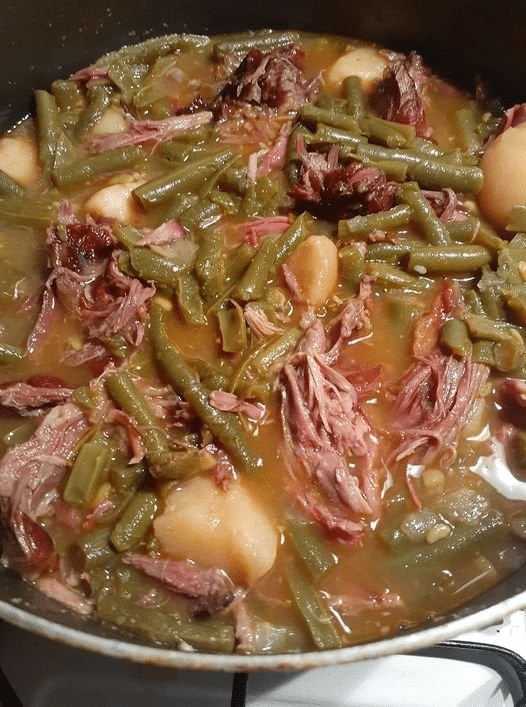 Southern Beans With Smoked Turkey Necks And Potatoes