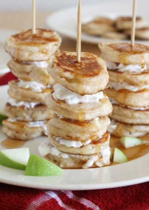Mini Apple Pie Pancake Kabobs