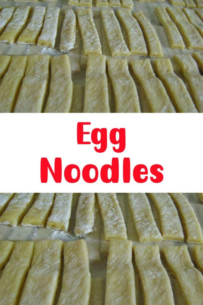 Egg Noodles - the kind of cook recipe