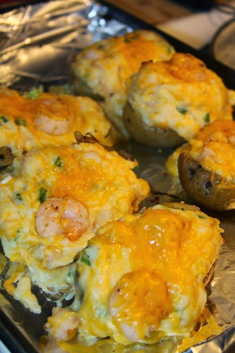 Paula Deen’s Twice Baked Shrimp Stuffed Potatoes