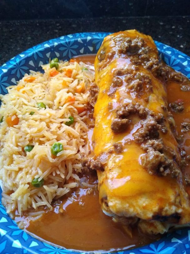 Beef And Bean Red Burrito The Kind Of Cook Recipe