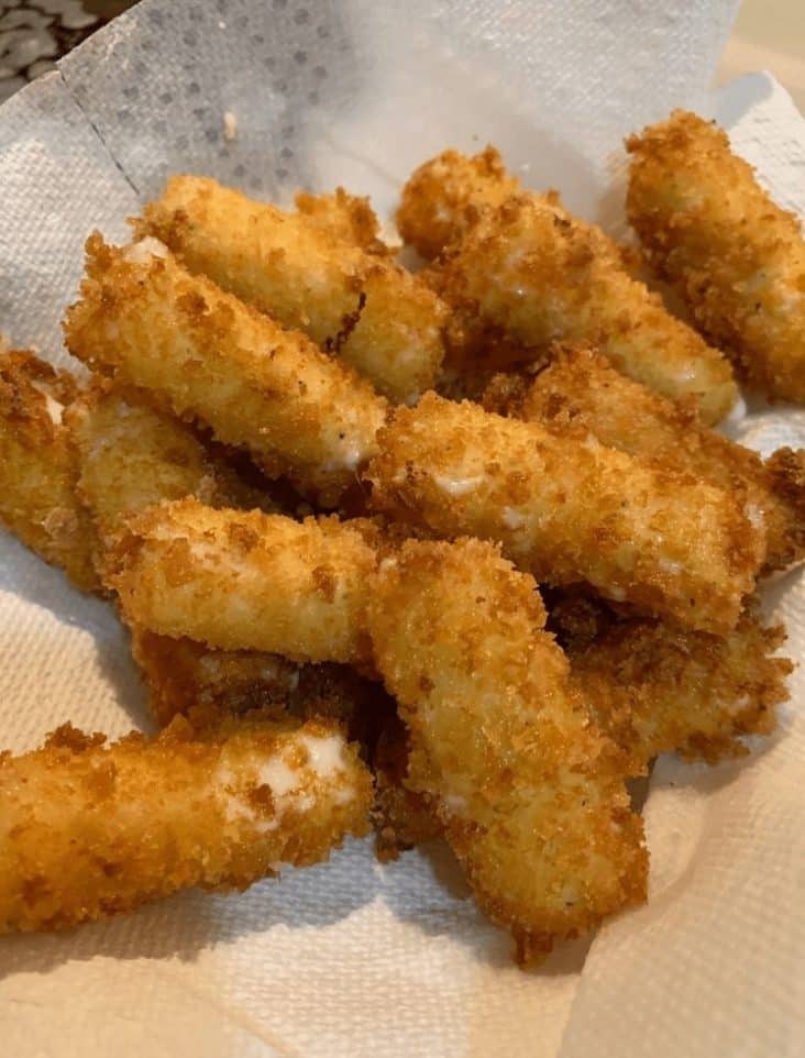 Homemade Fried Mozzarella Sticks 1