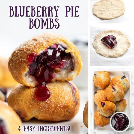 Blueberry Pie Bombs