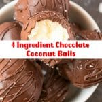 4 Ingredient Chocolate Coconut Balls 2