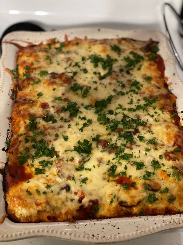 BAKED ZITI WITH MEAT SAUCE