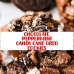 CHOCOLATE PEPPERMINT CANDY CANE OREO COOKIES 2